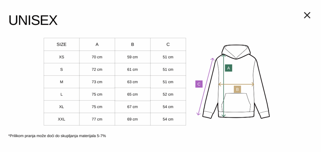 Size Guide-hoodie